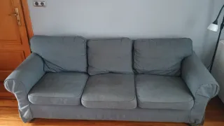 Sofá Ikea Gris Tela