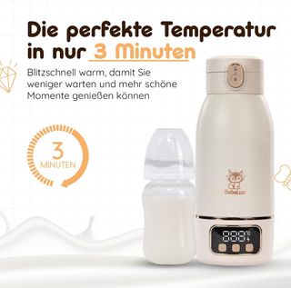 BEBELUX® Calentador de biberones | Carga rápida US