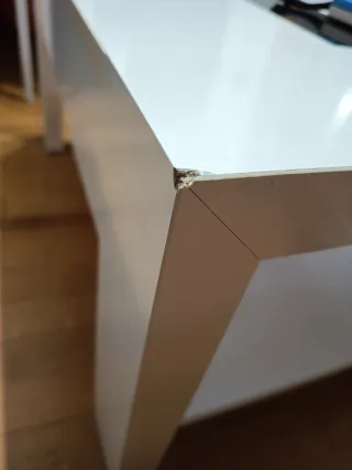 Mesa de centro elevable blanca y negra