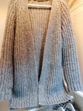 Chaqueta Zara punto gris