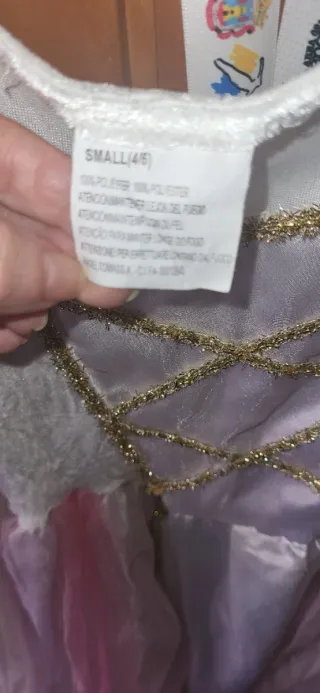 Disfraz Princesa/Reina Blanco y Rosa