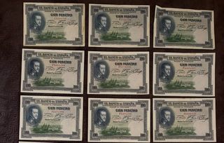 100 Pesetas Banco de España 1925 Billetes