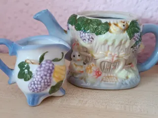 Juego de 4 teteras de cerámica