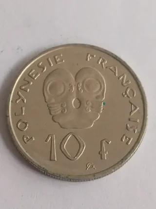 Moneda Polinesia Francesa 10 Francos