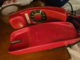 Teléfono Góndola Rojo Vintage