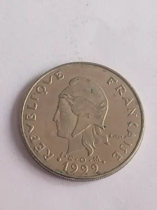 Moneda 20 Francos Polinesia Francesa
