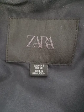 Cazadora Zara Azul Marino Cremallera