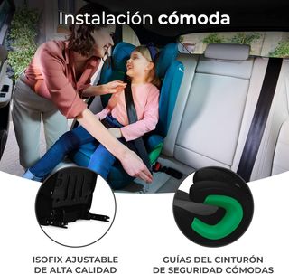 kk Kinderkraft JUNIOR FIX Silla coche Isofix, I-SI