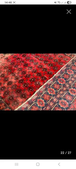 Tappeto Persiano Lana Rosso Marrone