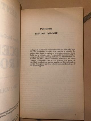 Uccelli di rovo primo e secondo volume