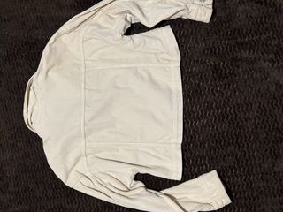 Chaqueta beige de pana corta