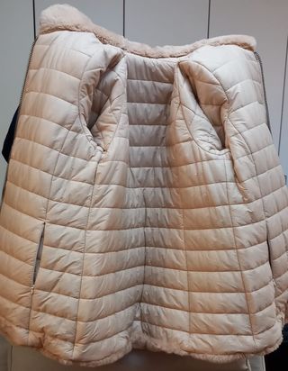 Giubbotto donna effetto pelliccia trapuntato