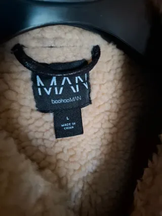 Giubbotto aviator teddy nero BoohooMAN