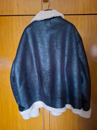 Giubbotto aviator teddy nero BoohooMAN