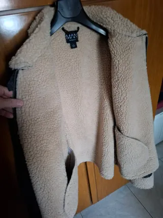 Giubbotto aviator teddy nero BoohooMAN