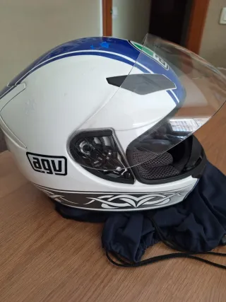 Casco AGV K-4 Evo Arrow Azul/Blanco,