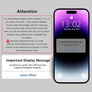 Kit de Reemplazo de Pantalla para iPhone 15 Pro Pa
