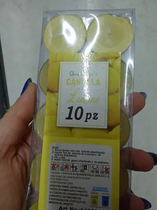 10 Candele profumate Cannella e Limone