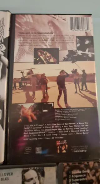 Lote VHS Conciertos Rock Pop Internacional