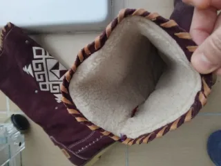 Botas serraje granate/burdeos calentitas