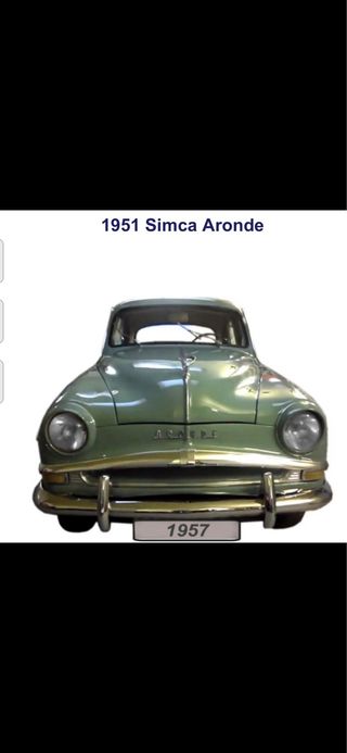Insignia Coche Aronde Simca Años 50