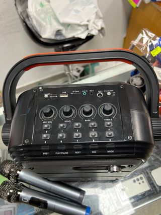 Altavoz Karaoke JYX con 2 Micrófonos