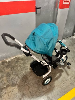 Triciclo para bebé con toldo y cesta