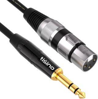 Tisino Cable XLR Hembra a Jack, Cable XLR a 6,35 m