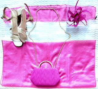 Vestido de fiesta largo fucsia