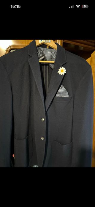 Blazer uomo nero taglia 52 ita