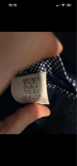 Blazer uomo nero taglia 52 ita