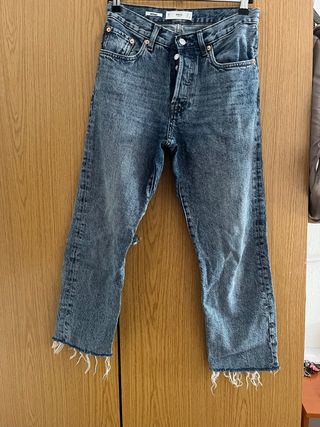 Pantalón vaquero Mango azul