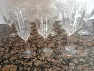 Juego Copas Cristal Vintage.