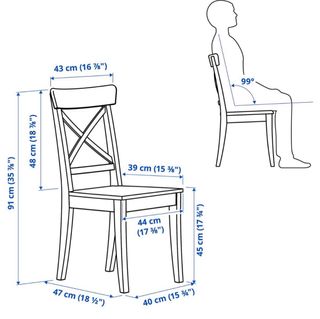 Pack 4 Sillas Madera Marrón y Blanca