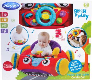 Playgro 40191 Poliéster, Suave y cómodo coche de p