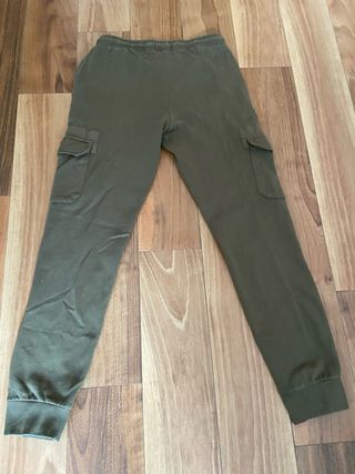 Pantalón Cargo Verde-Mango-Talla S