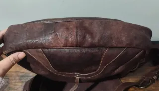 Borsa tracolla pelle marrone Roberto Mengoni