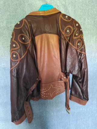 Chaqueta Piel Vintage Ovina Hecha en España