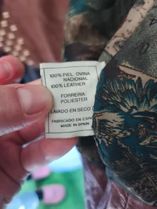 Chaqueta Piel Vintage Ovina Hecha en España