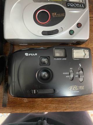 Lote 3 Cámaras Analógicas Chinon, Fuji, Protax