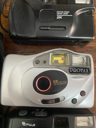 Lote 3 Cámaras Analógicas Chinon, Fuji, Protax