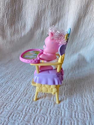 muñeco my little pony con trona para comer nuevo