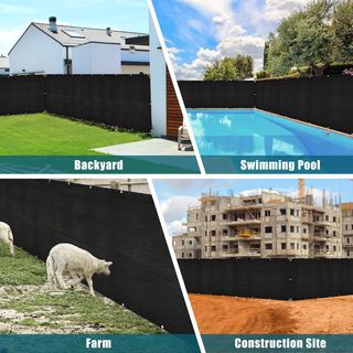 UIRWAY Malla de Ocultacion Jardin Negro 1.5 x 10m