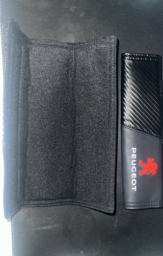 Fundas Cinturón Peugeot Carbono (2uds)