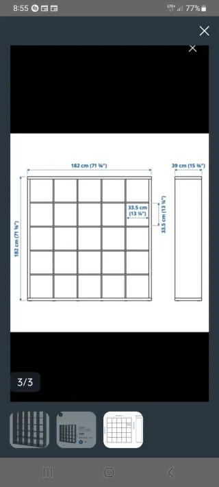 Librería Ikea Kallax Negra