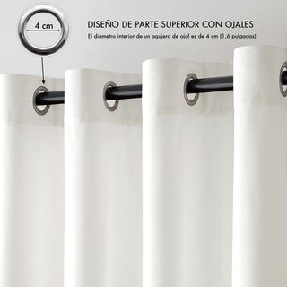 MIULEE Cortinas Terciopelo Blanco Salon Modernas 2