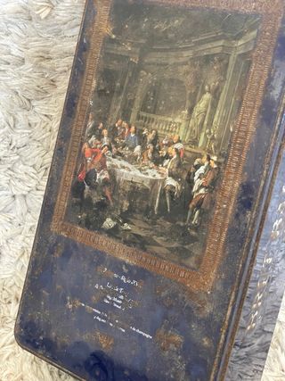 Caja metálica antigua BRUT BARROCO