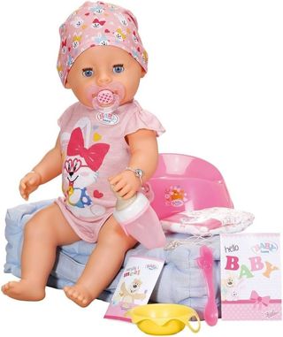 - BABY born Soft Touch Girl Ojos Marrones 43 cm