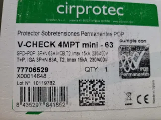 Protector Sobretensiones V-CHECK 4MPT mini-63