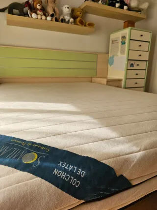 Dormitorio completo  con cama articulada de 130cm